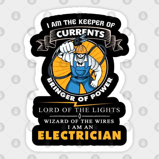 Awesome Electrician Gift Electrical Engineer Lineman Design Sticker by Linco